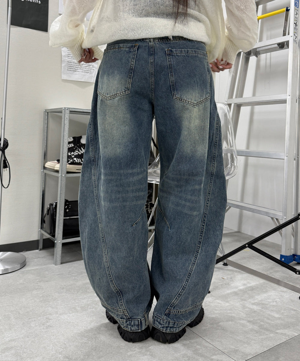 デニム中濃 モデル：159cm S着用