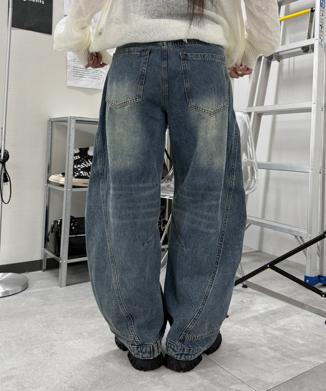 デニム中濃 モデル：159cm S着用