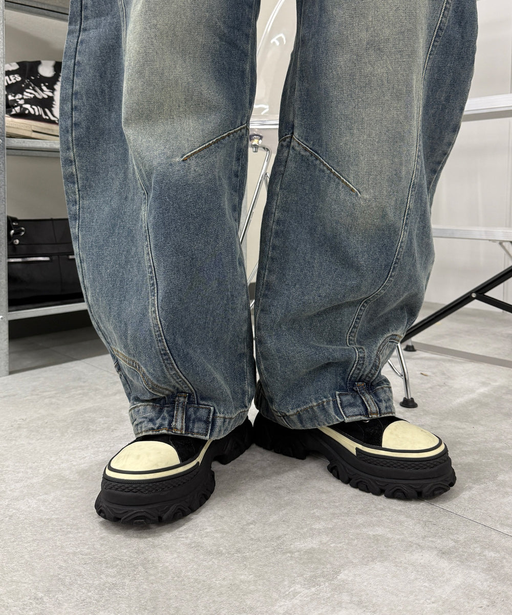 デニム中濃 モデル：159cm S着用