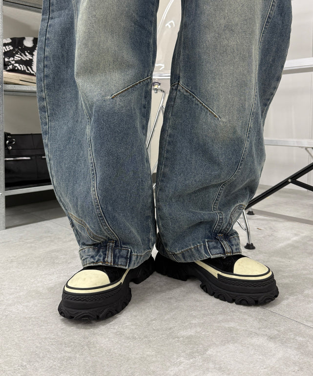 デニム中濃 モデル：159cm S着用