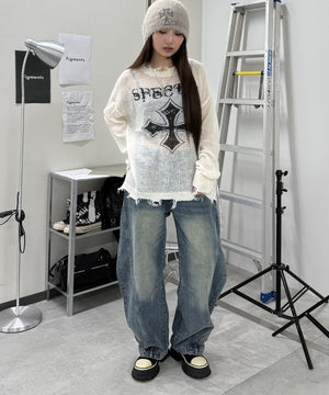 デニム中濃 モデル：159cm S着用