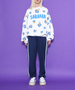 フード総柄スウェット