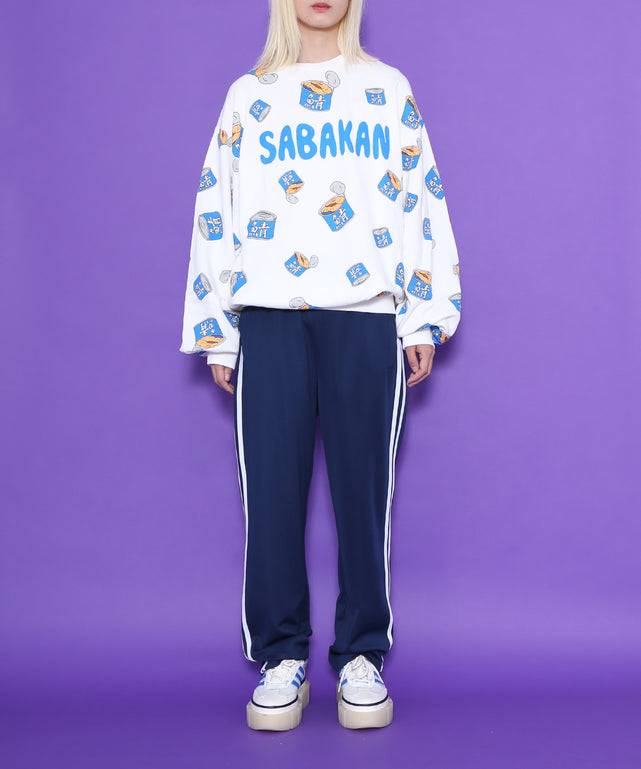 フード総柄スウェット