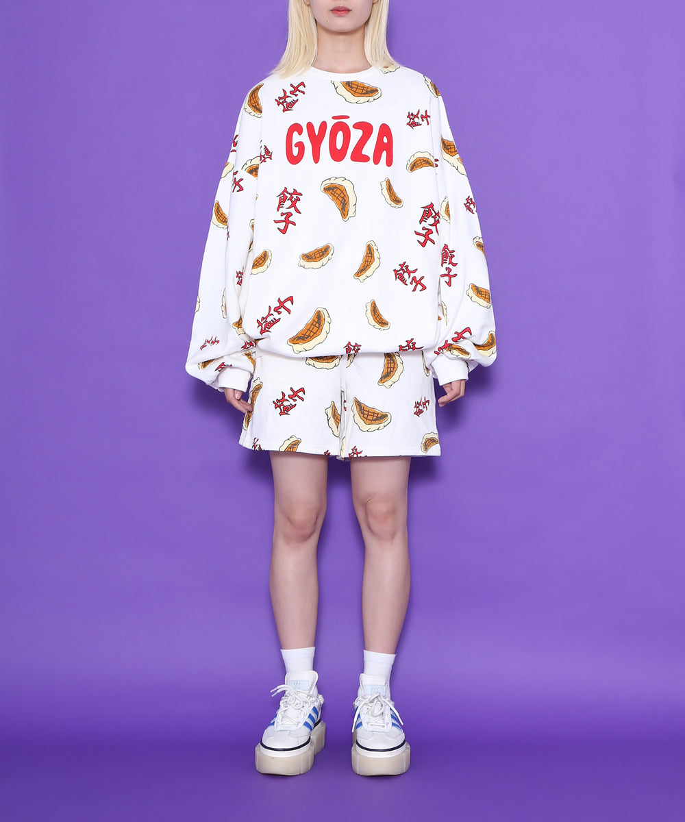 フード総柄スウェット