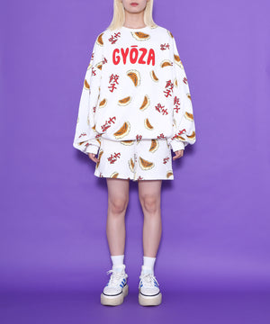 フード総柄スウェット