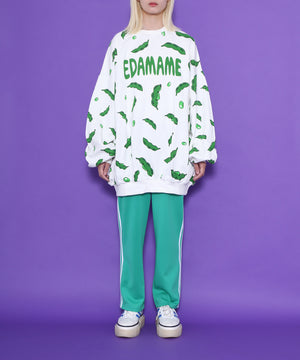 フード総柄スウェット