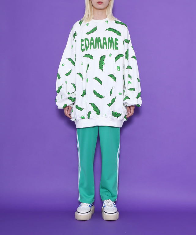 フード総柄スウェット