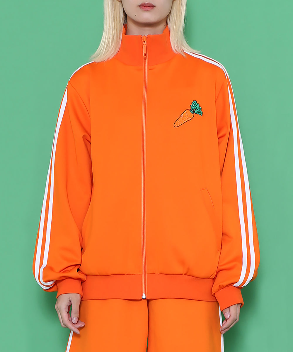 フードジャージトップ