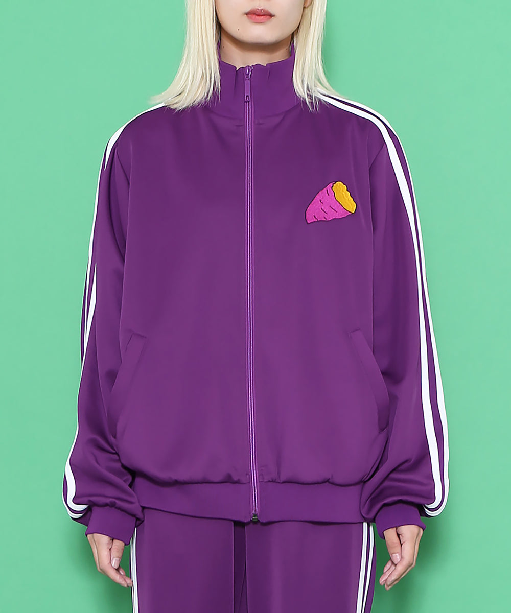 フードジャージトップ