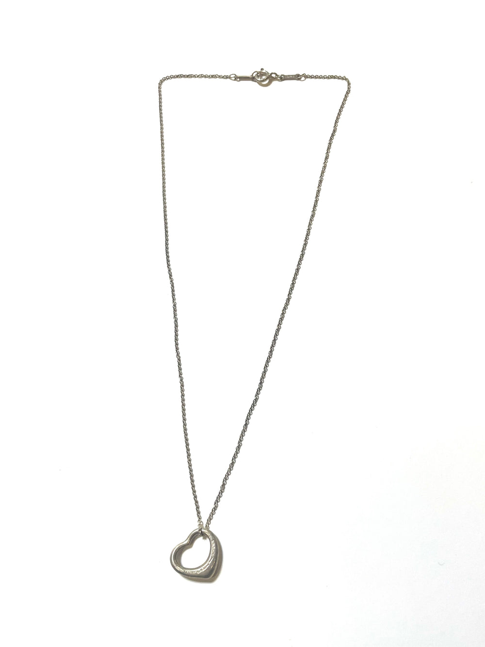 Tiffany & Co.　オープンハート ネックレス