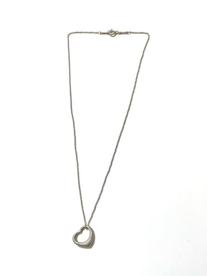 Tiffany & Co.　オープンハート ネックレス