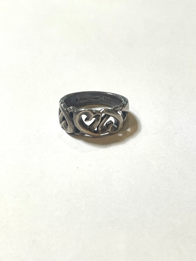 美品 ティファニー トリプルラビングハート リング 17号 ヴィンテージ 希少 楽天市場】ティファニー トリプル ラビングハート リング・指輪