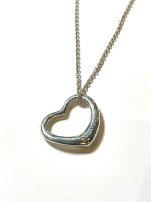 Tiffany & Co.　オープンハート ネックレス