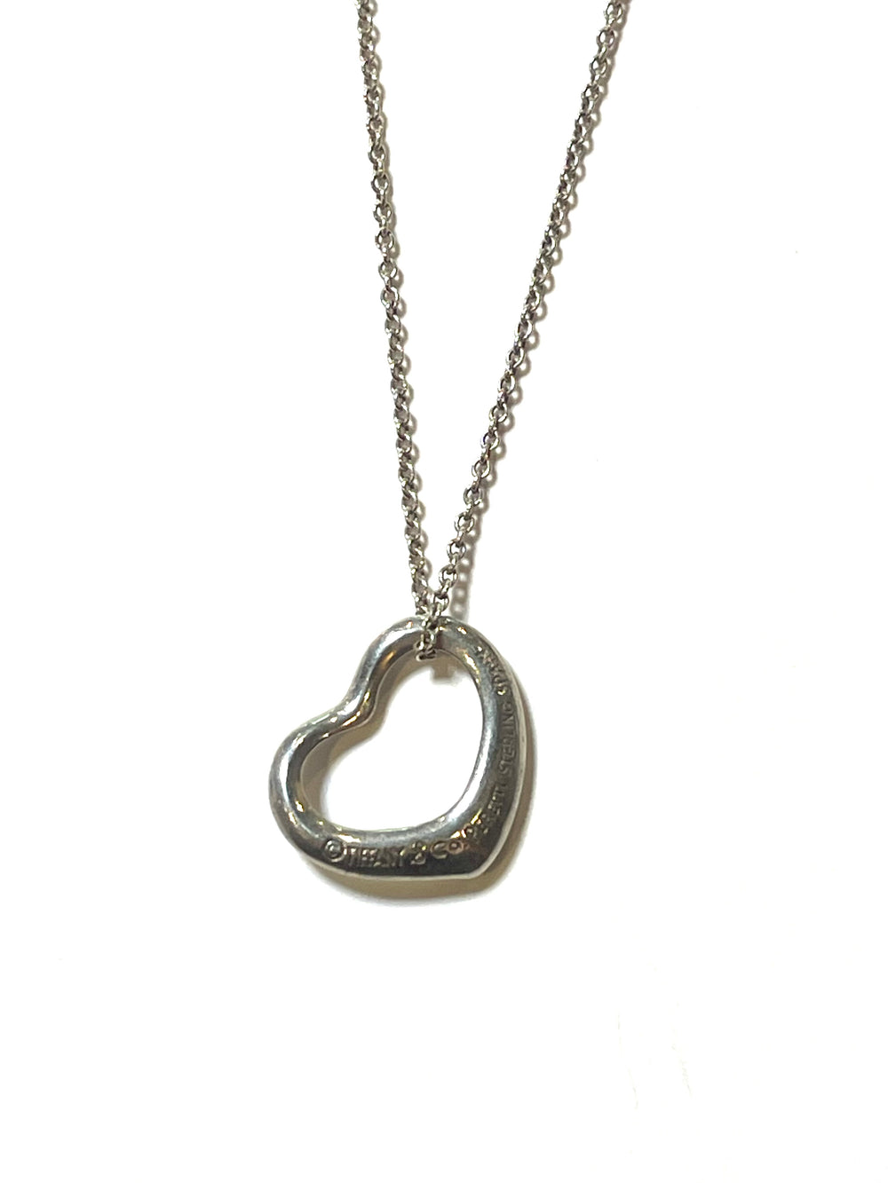 Tiffany & Co.　オープンハート ネックレス