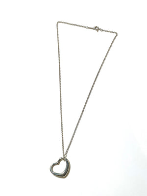 Tiffany & Co.　オープンハート ネックレス