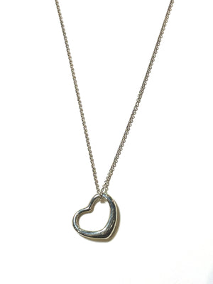 Tiffany & Co.　オープンハート ネックレス