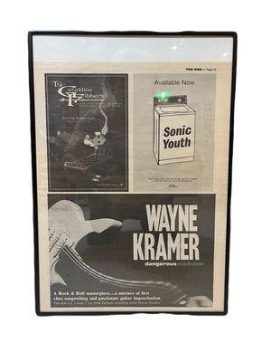 Sonic Youth Wayne Kramer 雑誌切抜きポスター