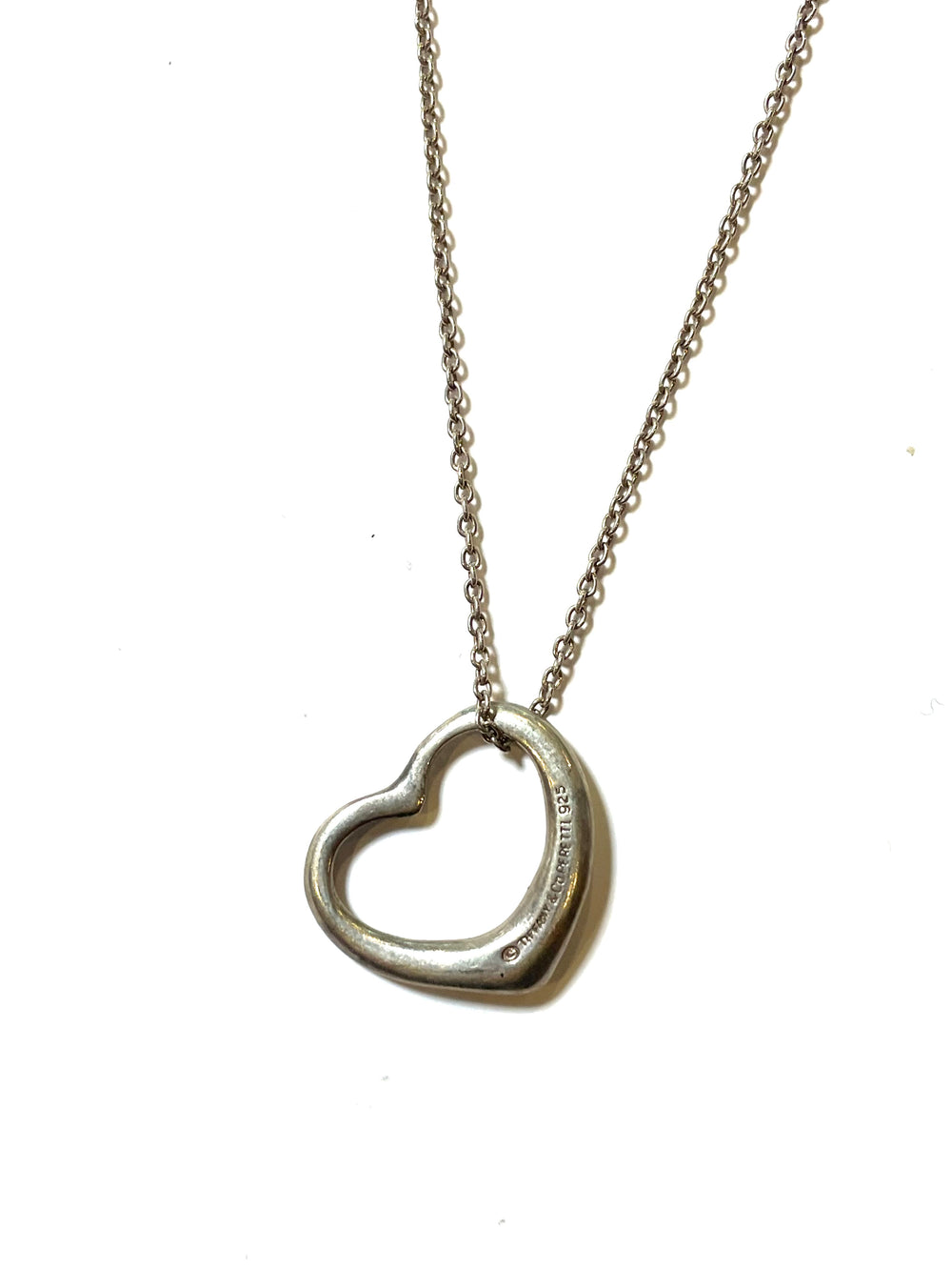 Tiffany & Co.　オープンハート ネックレス