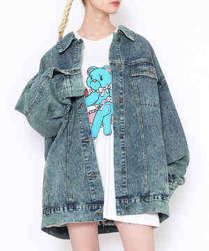 ベアプリントビッグTシャツ