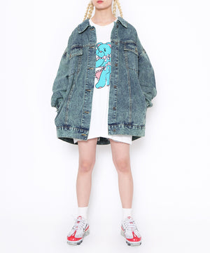 ベアプリントビッグTシャツ