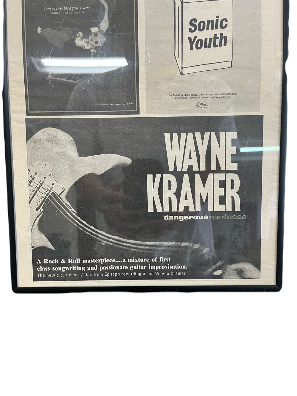 Sonic Youth Wayne Kramer 雑誌切抜きポスター