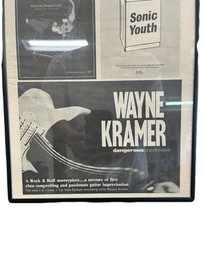 Sonic Youth Wayne Kramer 雑誌切抜きポスター