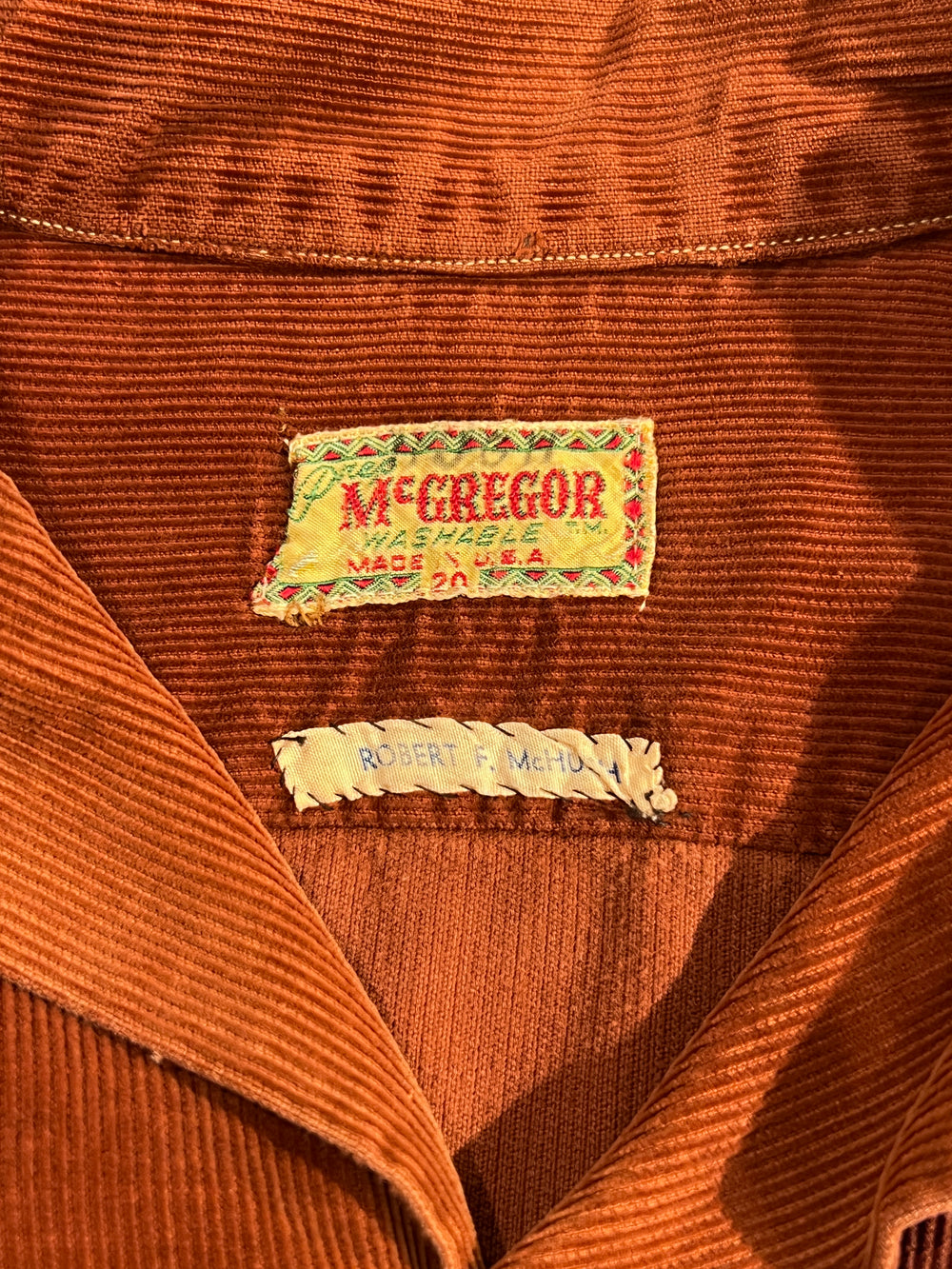 McGREGOR コーデュロイシャツ
