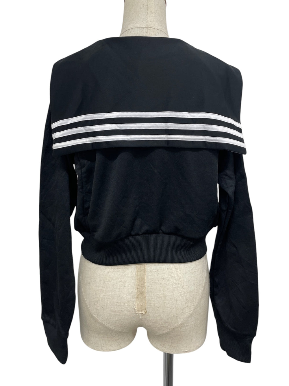 セーラー襟 ブラックジャージ ジャケット リメイク ジャージセーラー衿ジャケット – WEGO ONLINE STORE