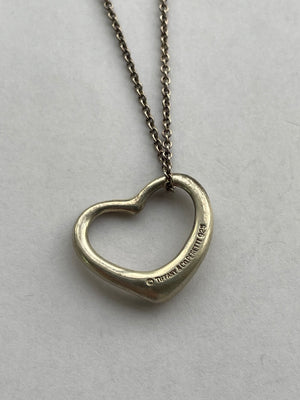 Tiffany & Co.　オープンハート ネックレス