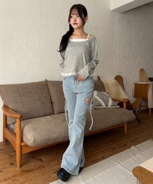 グレー モデル：155cm F着用