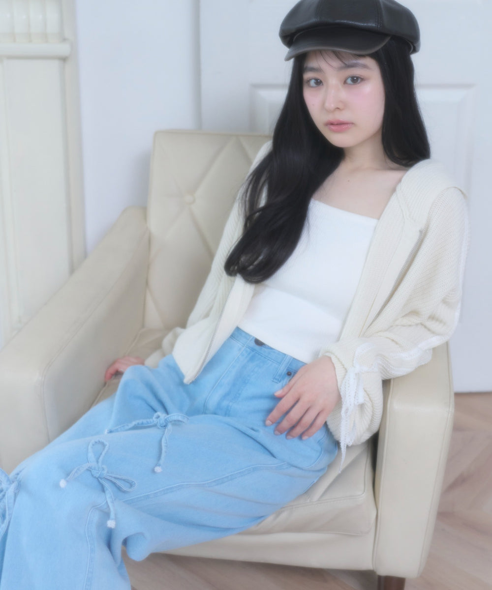 ホワイトアイボリー モデル：160cm F着用