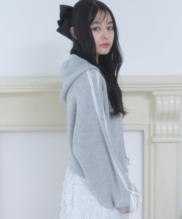 杢グレー モデル：160cm F着用