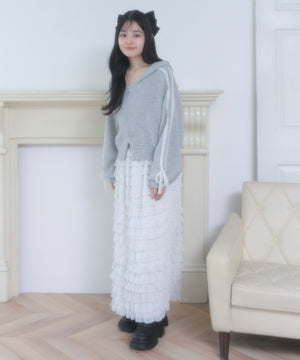 杢グレー モデル：160cm F着用