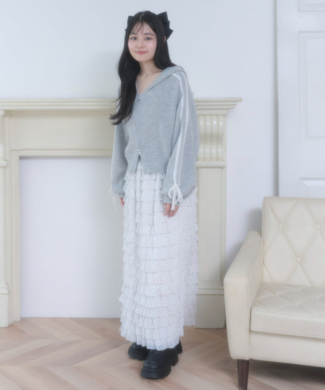 杢グレー モデル：160cm F着用