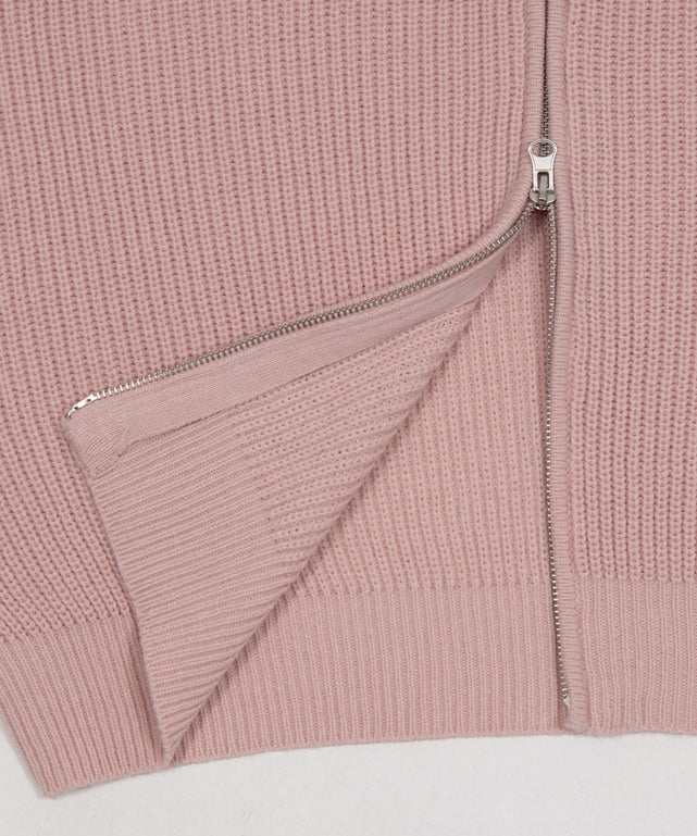 レースリボンニットパーカー