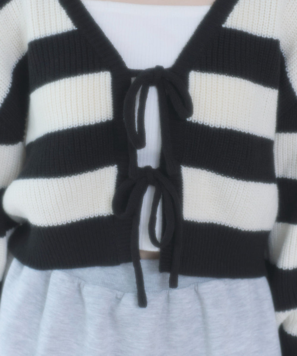 リボンカーディガン