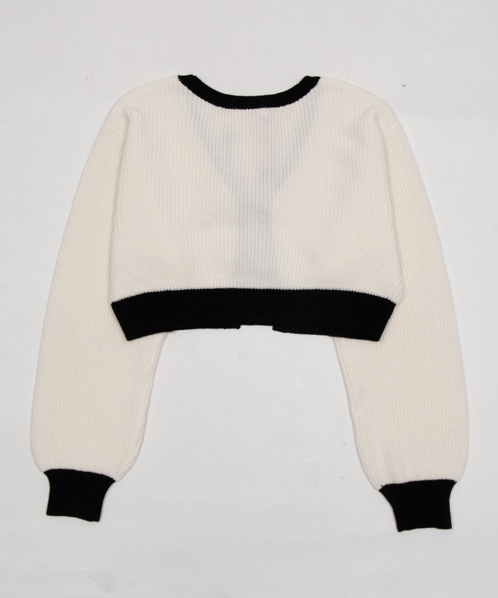 リボンカーディガン