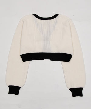 リボンカーディガン