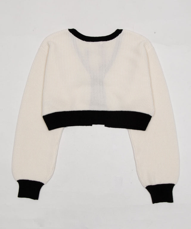 リボンカーディガン