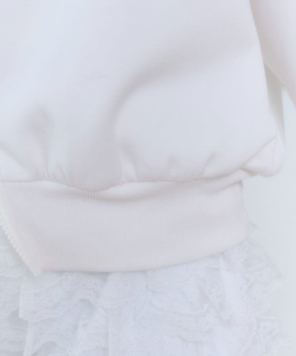 レースリボントラックジャケット