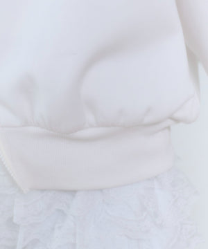 レースリボントラックジャケット