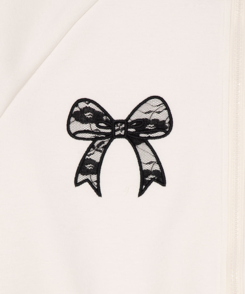 レースリボントラックジャケット