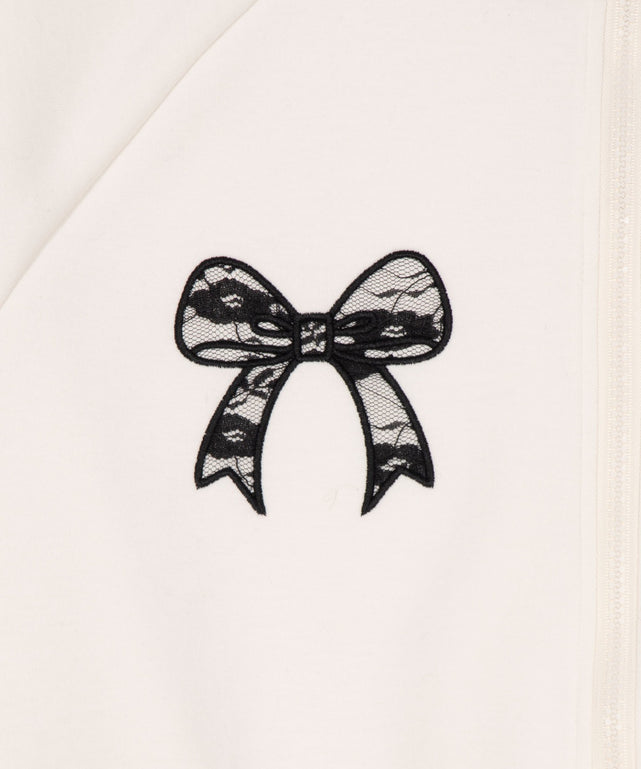 レースリボントラックジャケット