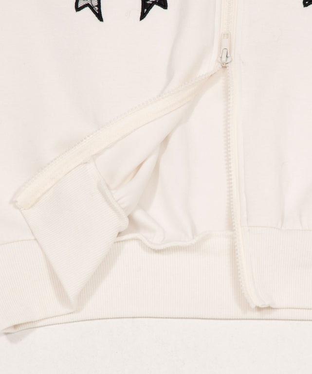 レースリボントラックジャケット