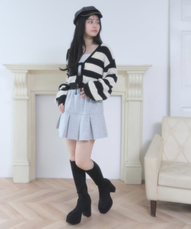 杢グレー モデル：160cm F着用