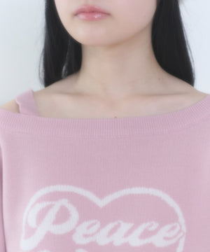 ハートワンショルニット