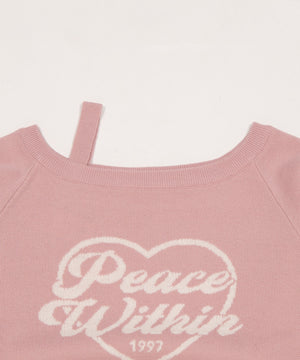 ハートワンショルニット