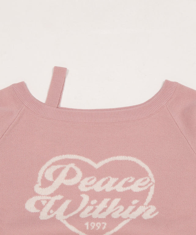 ハートワンショルニット