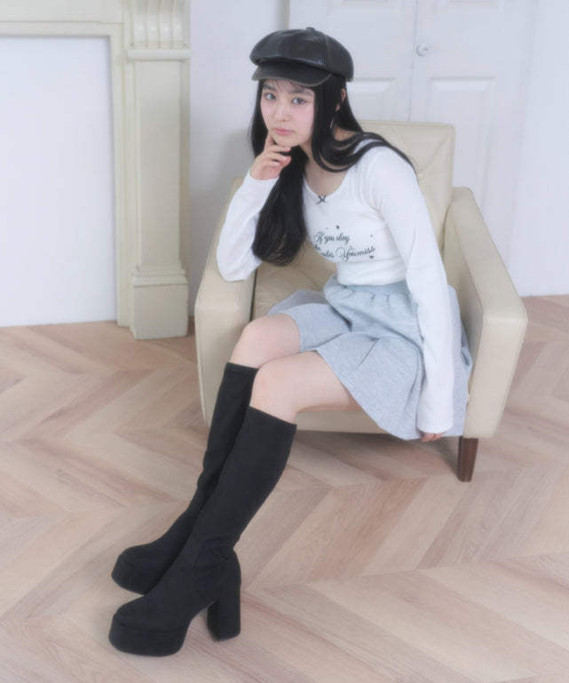 ホワイト モデル：160cm F着用