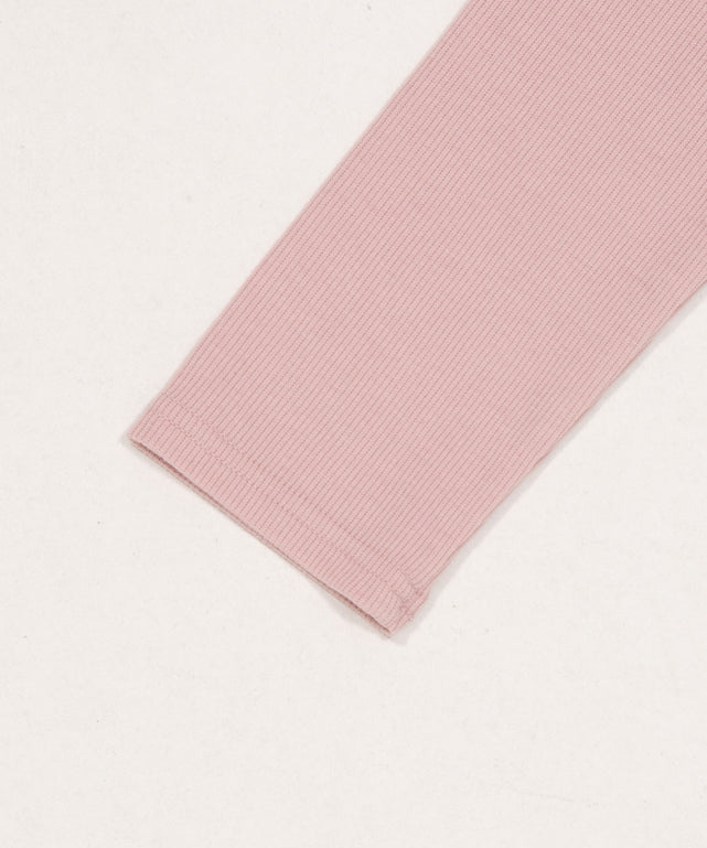 リボン付き刺繡リブロンT